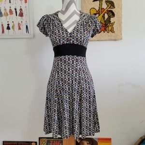 Donutz | Y2K Vintage Preppy Abstract Daisy Dress